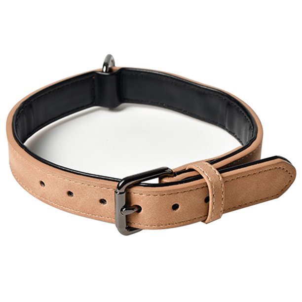 Doug Club | | Collar para perro de cuero de grano completo, pesado | cómodo, resistente