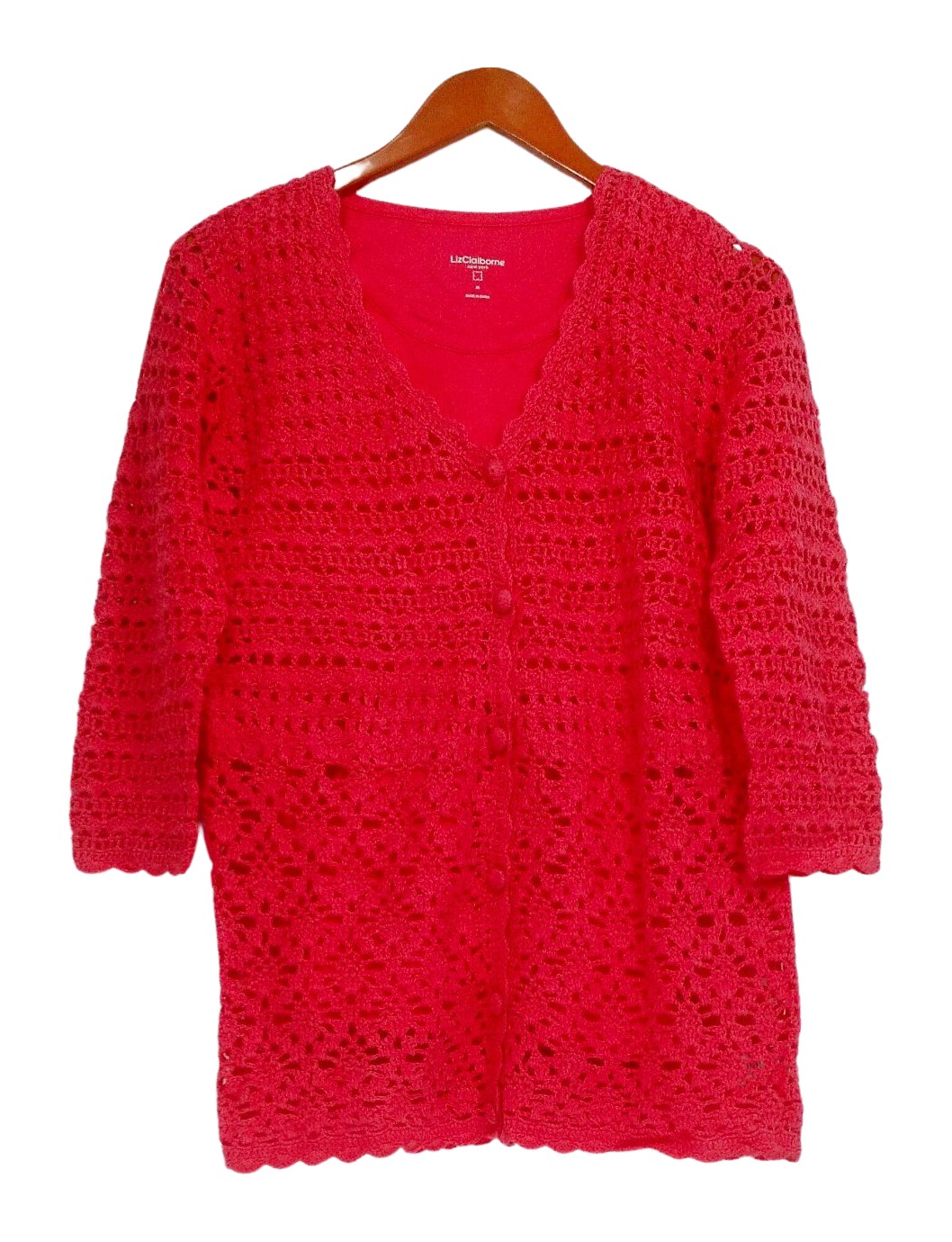 liz claiborne long sleeve v neck pullover sweater