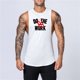 thumbnail image 1 of Camiseta sin mangas de algodón para entrenamiento y gimnasio, camiseta deportiva sin mangas con músculos para hombre, ropa de moda con tirantes, camisetas de culturismo, chaleco de Fitness Tan Jianjun unisex, 1 of 2
