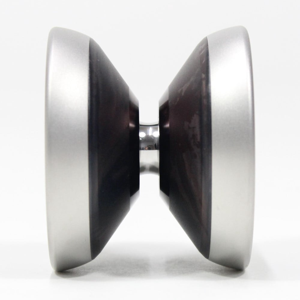 C3yoyodesign Socius Yo-Yo - Bi-Metal - Shion Araya Signature YoYo (Matte Brown Gray Splash with Matte Silver Rim)