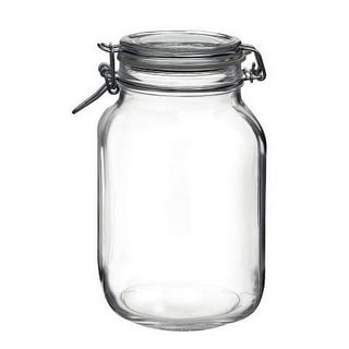 5.5L Glass Jar with Metal Lid and Shelf Glass Beverage Cold Drink