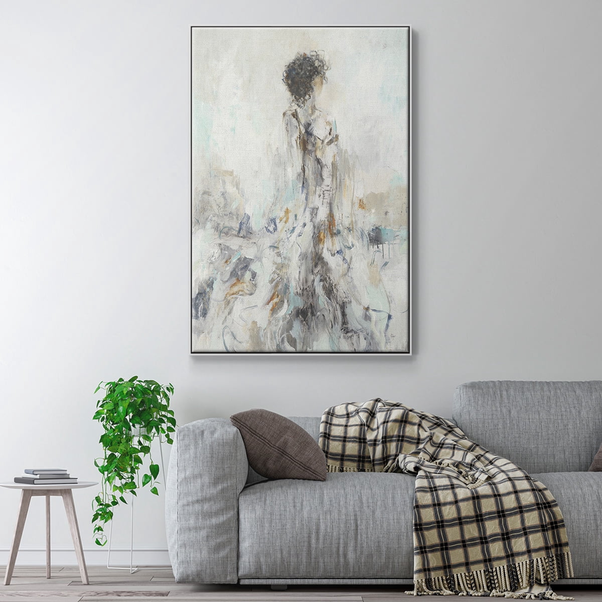 Romantic Reflection II Framed Premium Gallery Wrapped Canvas - Ready to Hang - 25 x 37 - White Floating Frame