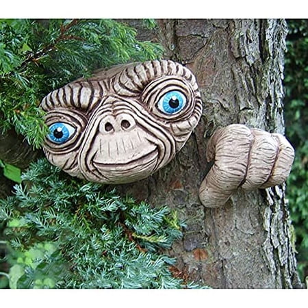 Alien Garden Statue - Tree Head - Resin Garden Statue - Decorative ...