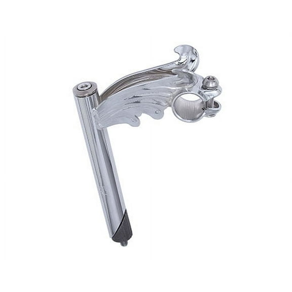BIKE BICYCLE WING STEM 22.2 CHROME. Bike part, Bicycle part, bike accessory, bicycle part