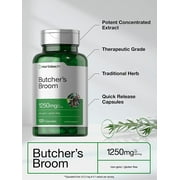 Butchers Broom 1250mg | 120 Capsules for Men and Women | by Horbaach