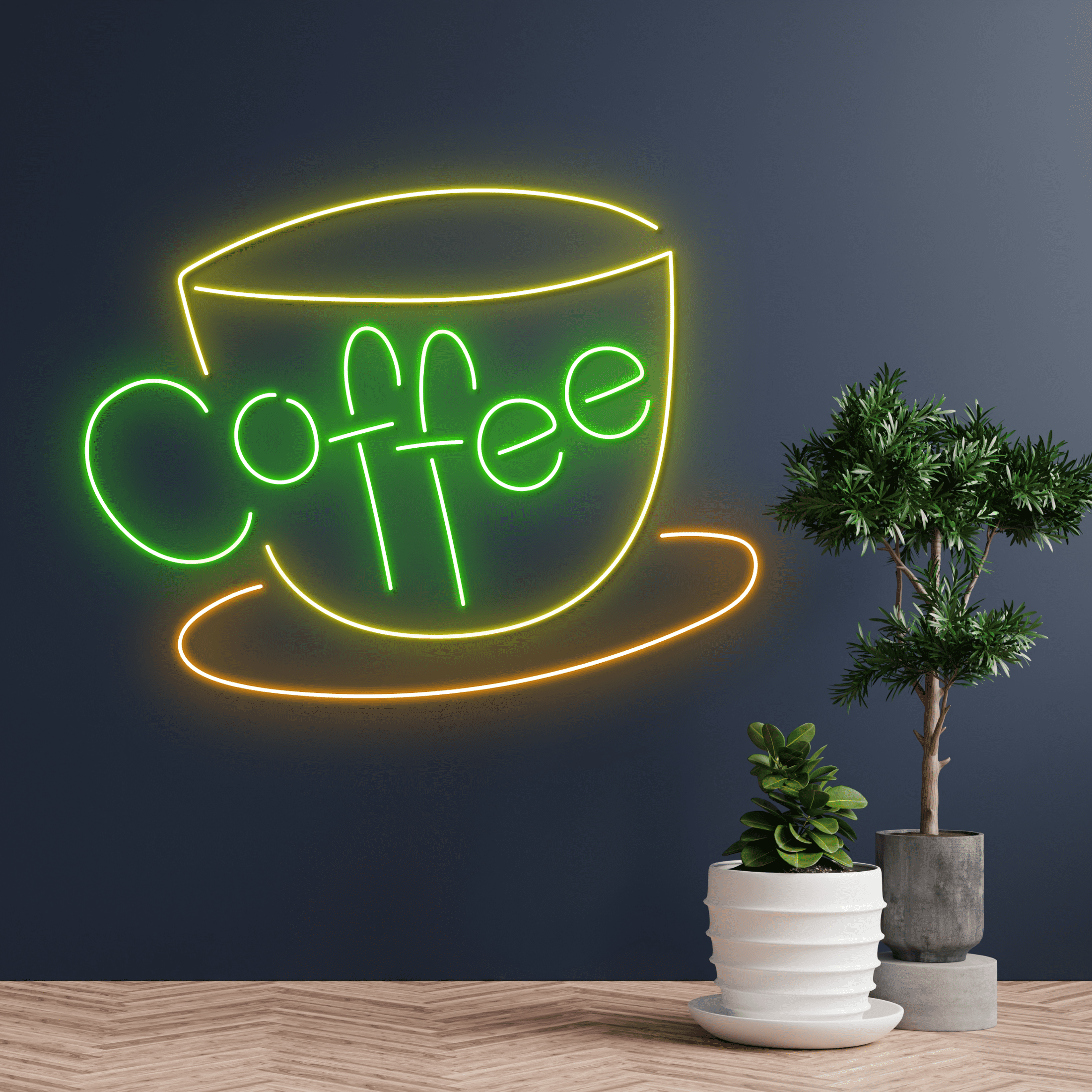 Glowneon Cup Of Coffee Neon Signs, Coffee Shop Lights Decor Signboard