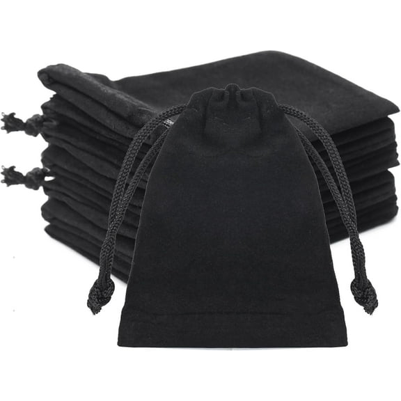 Small Velvet Jewelry Pouches, 20PCS Velvet Gift Bags with Drawstring, Christmas Gift Bags for Wedding Favors, Candy Bags, Party Favors