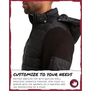 CANADA WEATHER GEAR Mens Sweater - Cozy Full Zip Up Hoodie Puffer Sweaters for Men (M-XXL)