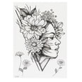 thumbnail image 2 of Temporary  Sticker - Waterproof Women  Sticker with Fantastic Flower Patterns for Arm Chest Back Leg Tattooing Art and Beauty, 2 of 8