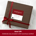 thumbnail image 5 of Mellanni Iconic 4 Piece Bed Sheet Set Brushed Microfiber, Deep Pocket, Twin, Brown, 5 of 6