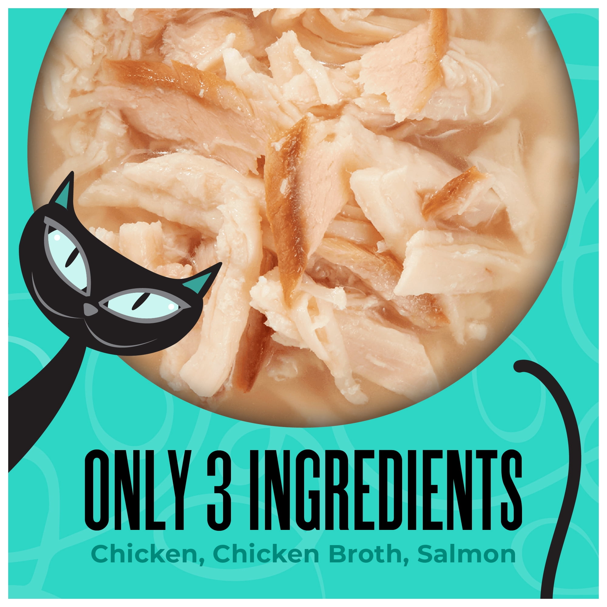 Tiki Cat Born Carnivore Complements Wet Cat Food Topper, Chicken & Salmon 2.1 oz. Pouch