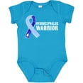 thumbnail image 3 of Inktastic Hydrocephalus Warrior with Light and Dark Blue Ribbon Boys or Girls Baby Bodysuit, 3 of 5