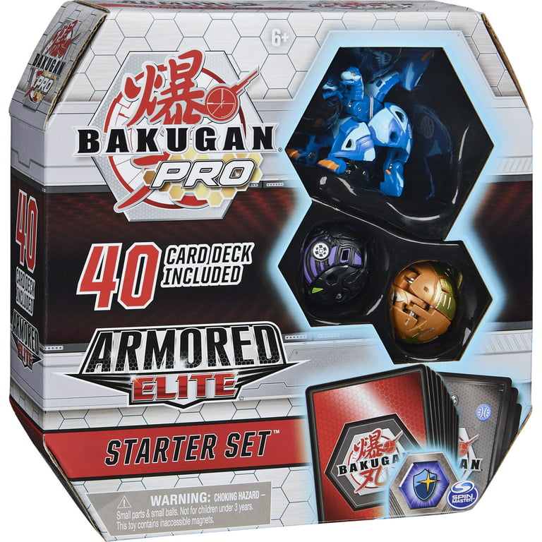 Bakugan Pro, Armored Elite Starter Set with Howlkor Ultra, 2 Bakugan and  Collectible Trading Cards 