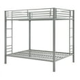 thumbnail image 1 of DHP Full over Full Metal Bunk Bed in Silver, 1 of 5