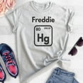 thumbnail image 2 of Freddie Hg Shirt, Unisex Women's Men's Shirt, Science Shirt, Music Rock 'n Roll Shirt, Mercury Shirt, Heather Ash, Medium, 2 of 6