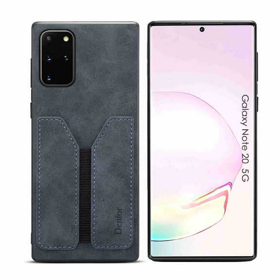 Dteck Galaxy Note 20 Ultra 5G Slim Case Retro Vintage PU Leather Back Protective Cover Card Holder For Samsung Galaxy Note 20 Ultra, Gray