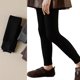 thumbnail image 2 of Cosy Fleece Lined Leggings for Girls High Stretch Winter Wear Skin Friendly Cold Weather Bottoming Pants White XXL, 2 of 4