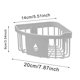 thumbnail image 2 of Organizador de ducha con ventosas para rincones, estante de baño para ducha, organizador de pared para champú y acondicionador, estante de plástico para ducha, para cocina y baño, 2 of 3