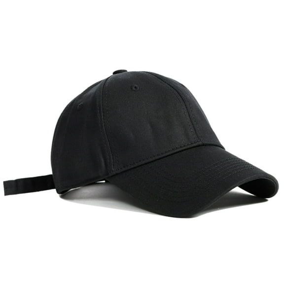 NevEND Baseball Cap Cotton Adjustable Size for Running Workouts and Outdoor Activities All Seasons Black Hat