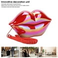 thumbnail image 4 of Lip Phone Landline,Electroplating Fashionable Lip Telephone Landline,Unique Decoration Wired Landline with Number Storage,Flocking Retro Sexy Landline,for Home Hotel Office,Perfect as Gifts [Red], 4 of 9
