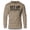Khaki, variant on GYMISH Get Up Lightweight Long Sleeve Hooded T-Shirt for Men – Motivational Workout Hoodie, Athletic Gym Shirt for Men