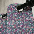 thumbnail image 4 of Ambesonne Abstract Grommet Curtain, Ornamental Wavy Lines, 50" x 54", Fuchsia Slate Blue Cream, 4 of 6