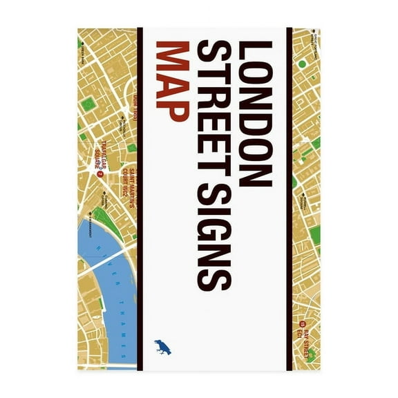 Blue Crow Media Architecture Maps London Street Signs Map, (Paperback)