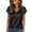 Black_#03, variant on Women Silk Satin Tops 2026 Trendy V Neck Cap Short Sleeve Pullover Tops Comfortable Soft Solid Color Tee Shirt Summer Business Casual Shirts,Hot Pink L