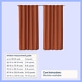 thumbnail image 3 of Mainstays Kids Orange Solid Blackout Rod Pocket with Back Tabs Curtain Panel Pair, Set of 2, 30" W x 63" L, 3 of 8