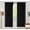 Black-38"W x 84"L (Pack of 2), variant on Frosty Green 52"W x 63"L (Pack of 2) Double Layer Blackout Curtains