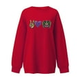thumbnail image 4 of Moxiu Women's Mardi Gras Letter Print Sweatshirt,Sweatshirt for Women Oversized Womens Sweatshirt Carnival Theme Long Sleeve Crewneck Pullover 2025 Red,XL, 4 of 4