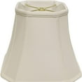 thumbnail image 4 of 16" White Slanted Square Bell Monay Shantung Lampshade, 4 of 5