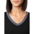 thumbnail image 5 of Fruit of the Loom Women's Soft & Breathable V-Neck Short Sleeve Top & Pajama Pant Set, Sizes S-4X, 5 of 11