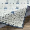 thumbnail image 5 of Surya Louvre LOU-2300 96x96" Round Traditional Wool Area Rug in Dark Blue/Cream, 5 of 5