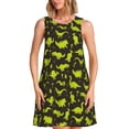 thumbnail image 1 of Balery Cute Dinosaurs (2) Vestidos de verano para mujer con estampado: vestido holgado sin mangas, vestido playero informal y cómodo para días calurosos., 1 of 7