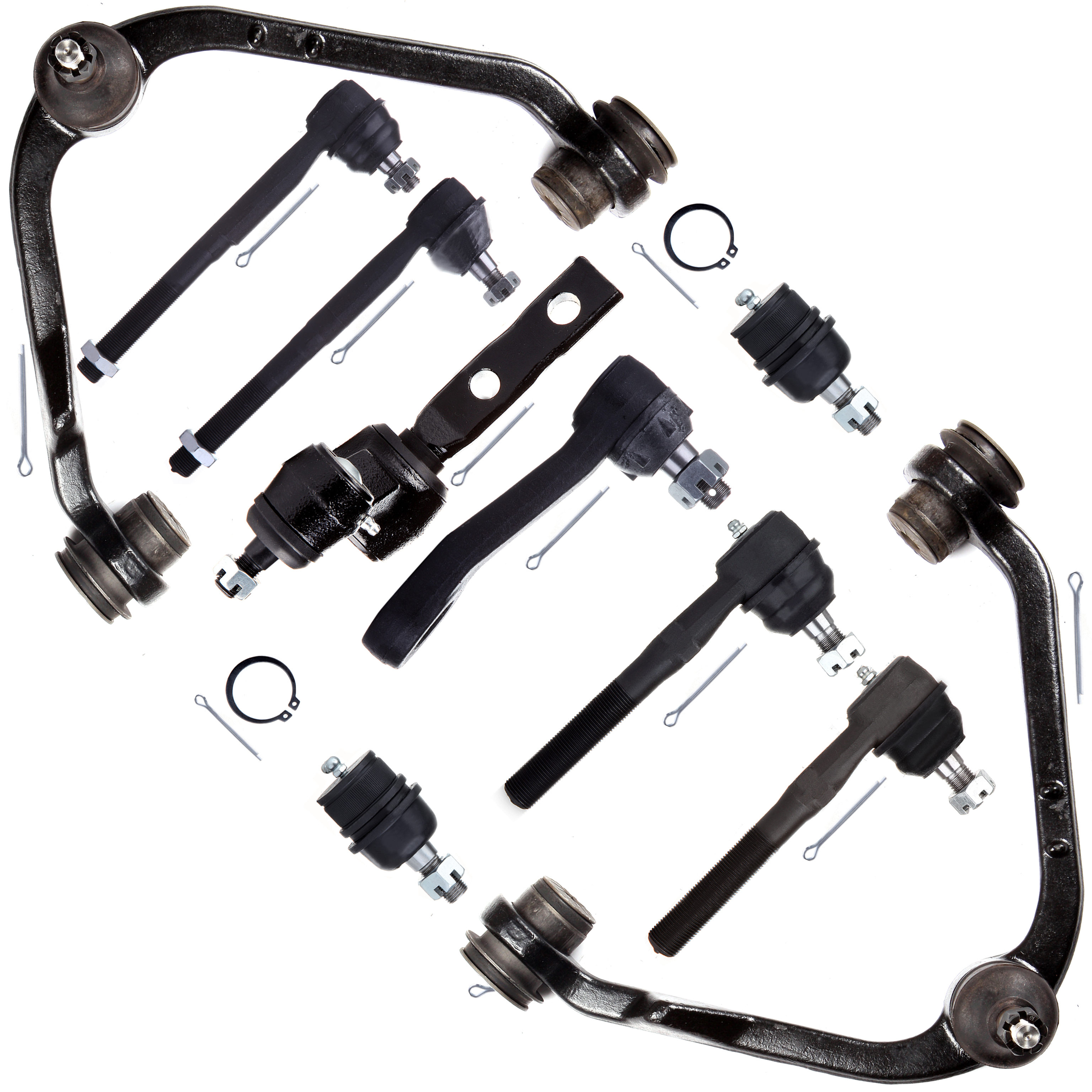 ECCPP Idler Arm Inner Tie Rod Lower Ball Joint Outer Tie Rod Pitman Arm Upper Control Arm And