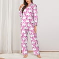 thumbnail image 2 of Sigee Beautiful Swans for Women’s Pajama Sets Long-Sleeved Pjs Sets for Women 2 piece Sleepwear-Small, 2 of 7