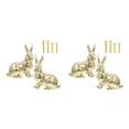 thumbnail image 6 of Masteelf 4 pcs Cute Animal Dresser Knobs Adorable Rabbit Dresser Knobs Drawer Handles Brass Cabinet Knob For Kids Room Decor Furniture Accessories, 6 of 8