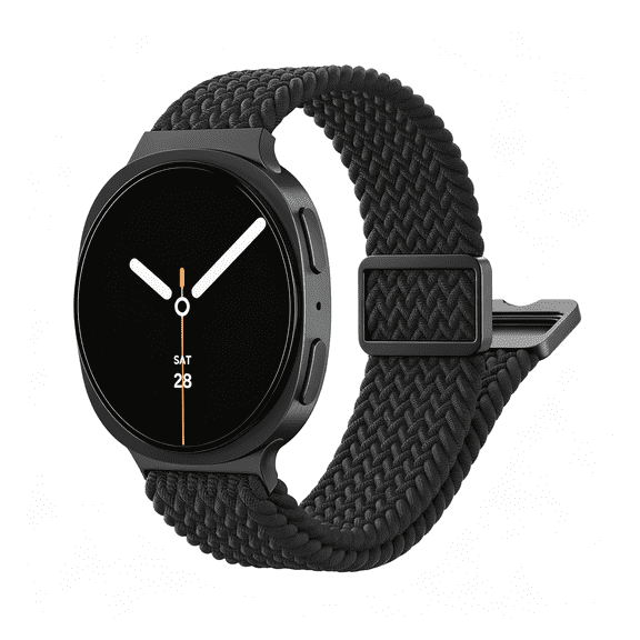 SELIVO Magnetic Braided Band Compatible with Samsung Watch 8/8 Classic,Stretchy Nylon Sport Loop Band Compatible with Samsung Watch 8 40mm 44mm/8 Classic 46mm Elastic Strap Bands