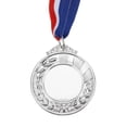 thumbnail image 3 of Uxcell Blank Award Medals, 10 Pack Silver Award Medals with Ribbon, Make Your Medals Kit, 3 of 7