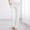 White, variant on Stephy Women's New Thin Elastic Loose Large Size Korean Version of Everything Long Trousers Casual Trousers Haren, Black, L
