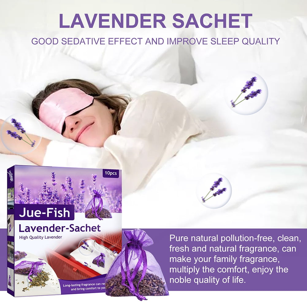 Lavender Sachet - Moth Repellent Sachets (8 Pack) Home Fragrance for  Drawers and Closets. Natural Clothes Moths Repellant Dried Lavendar Flowers  with