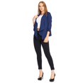 thumbnail image 2 of Saco Blazer Mujer Juvenil Moda Casual Formal Azul Marino azul G Incógnita 550372, 2 of 5