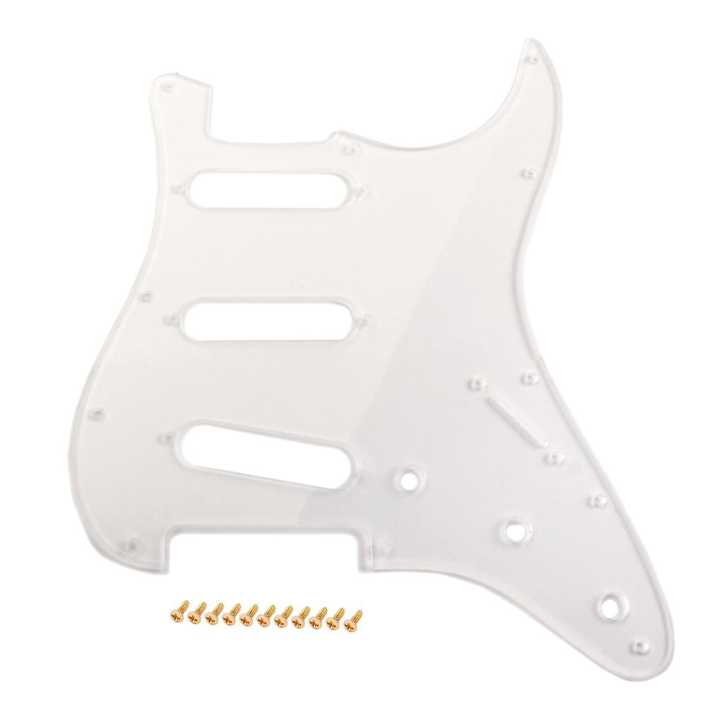 1Ply Guitar Accessory Pickguard Clear Transparent for ST Electric Guitar