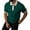 Blackish Green, variant on Mens Summer Casual Short Sleeve Shirts Sleeve Henleys T-Shirt Single Button Placket Plain V Neck Shirts, Wine, 3Xl