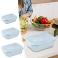 thumbnail image 1 of Glass Bento Box with Lid, Microwave-Safe Fresh-Keeping Container for Office & Campus, 1 of 7