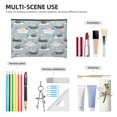 thumbnail image 4 of Easygdp Swan Princess On Lake Makeup Bag Toiletry Bag Canvas Makeup Bags Zipper Cosmetic Pouch Travel Cosmetic Pouch for Women Gifts, 4 of 7