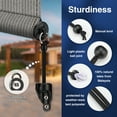 VASTEO Outdoor Shade Kit Bungee Tie Downs, End Caps, Weather Resistant