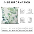 thumbnail image 6 of Awypu Sage Green Pillow Covers Eucalyptus Branches Floral Watercolor Decorative Green Leaf Print Throw Pillow for Home Sofa Seafoam Blue Green Gray Square Cushion Pillowscase, Set of 2, 6 of 6