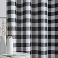 thumbnail image 3 of THD Cedar Buffalo Check Textured Light Filtering Grommet Lightweight Curtain Panels, Set of 2, 3 of 4